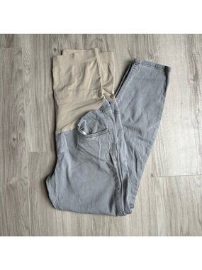 A:glow Maternity Crop Grey Gray Jeans
